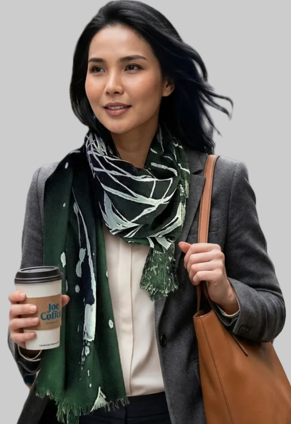 Designer scarf - Green