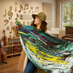 musical inspired scarf