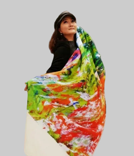 Designer scarf with multi colors
