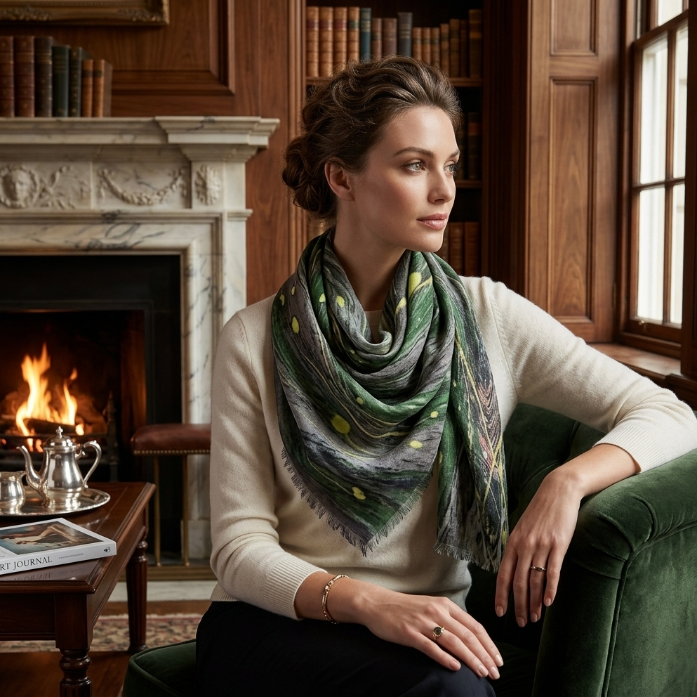 grey classic scarf