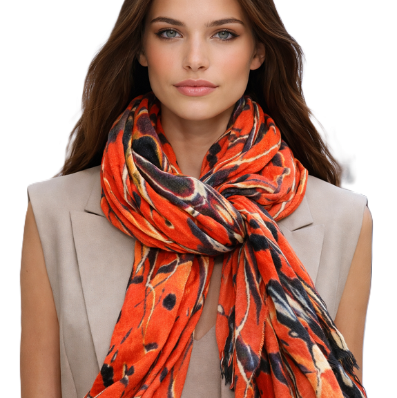 Orange scarf