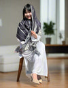 Black designer scarf