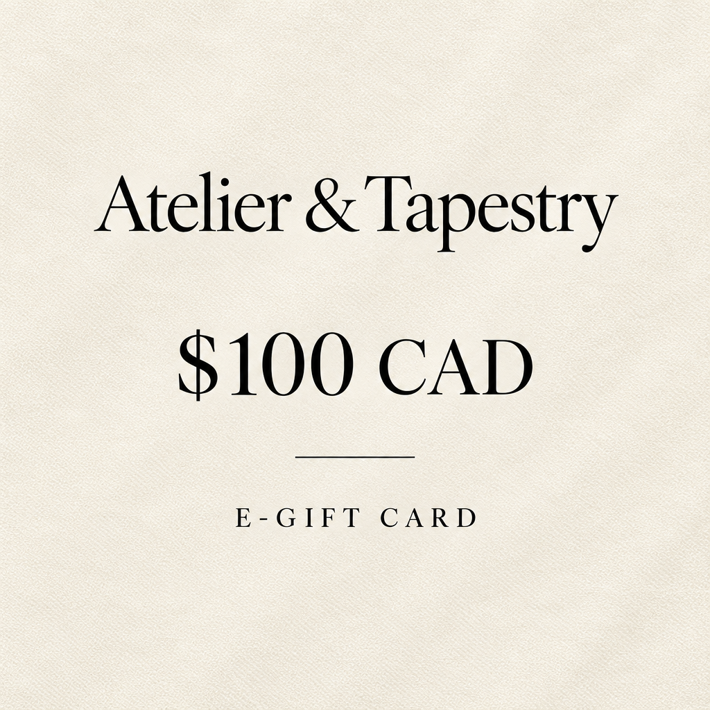 Atelier & Tapestry $100 CAD e-gift card