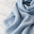 ligth blue organic scarf