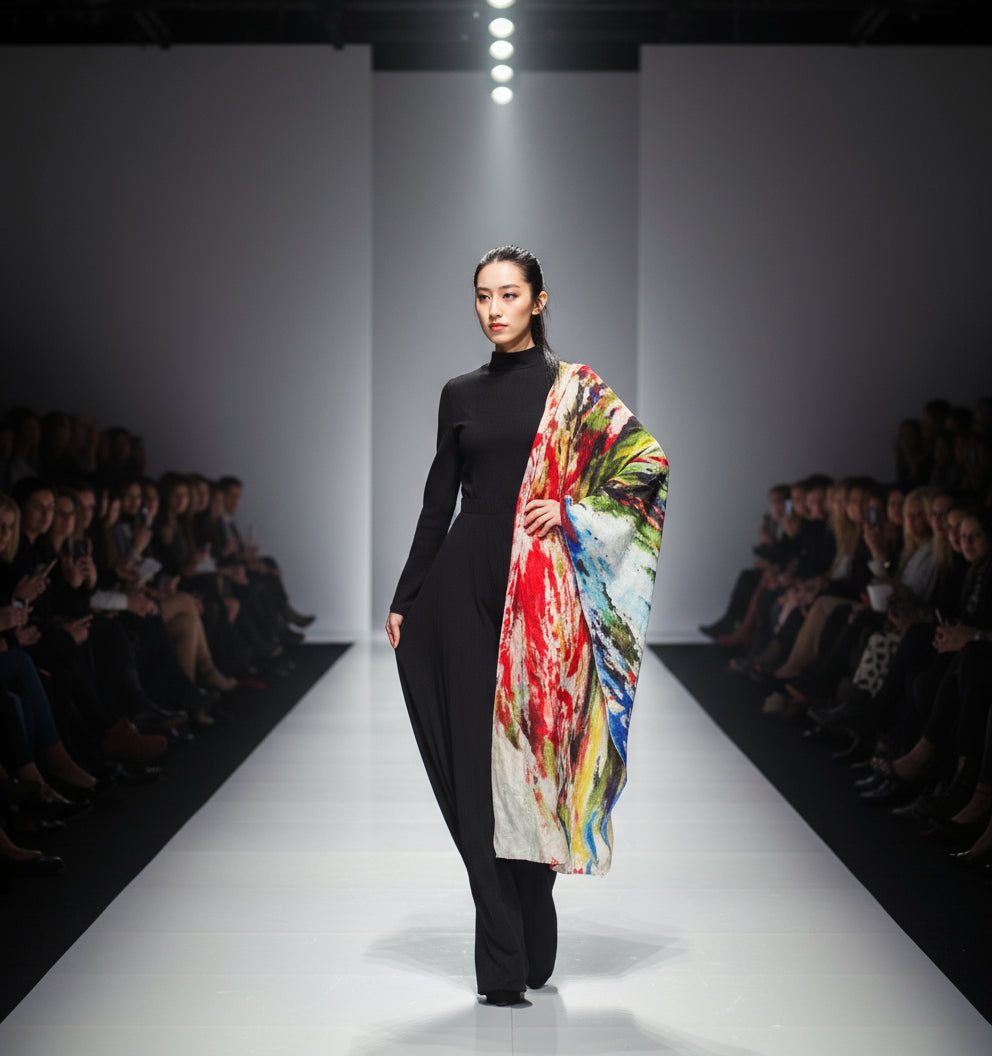 Designer multicolor scarf