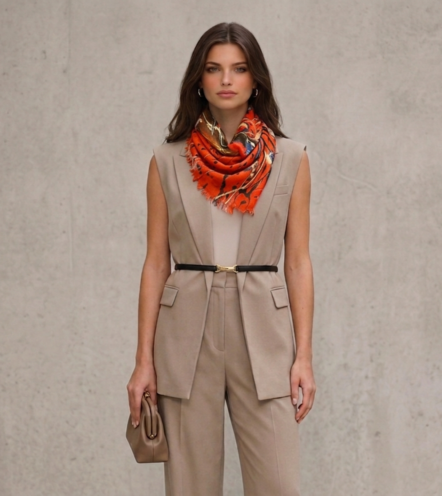 Orange Scarf | Amber Maple