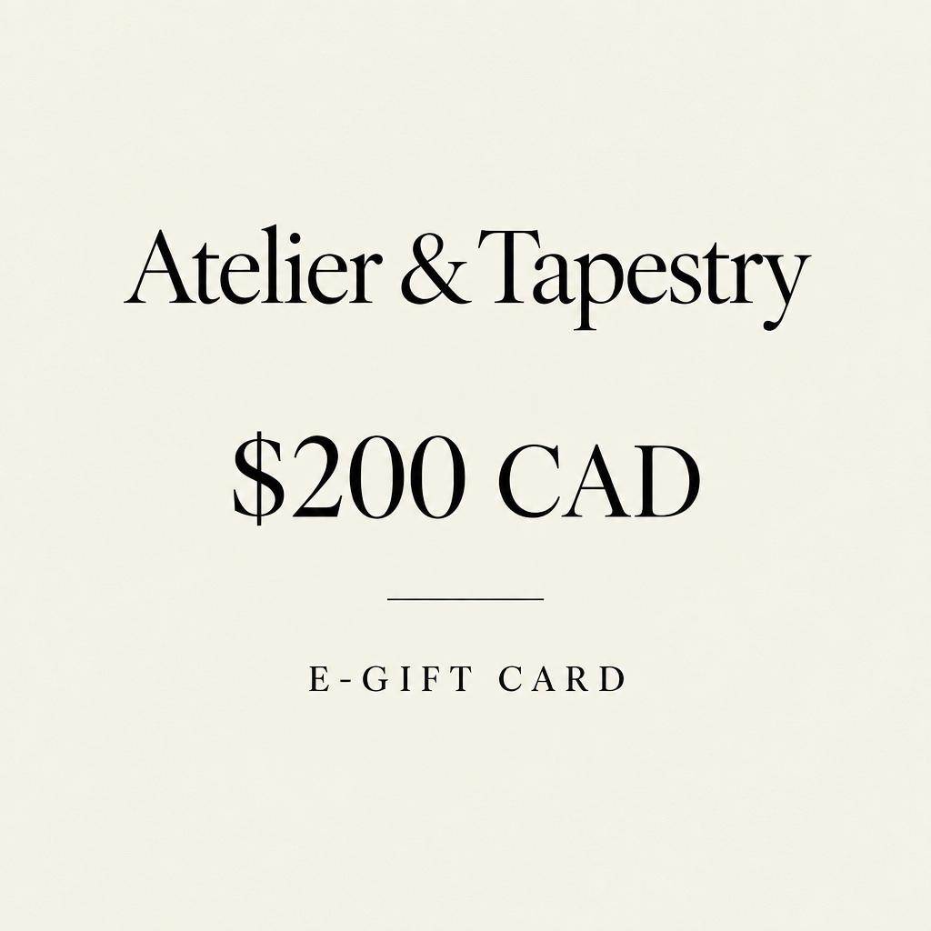 Revised Atelier & Tapestry $200 CAD e-gift card