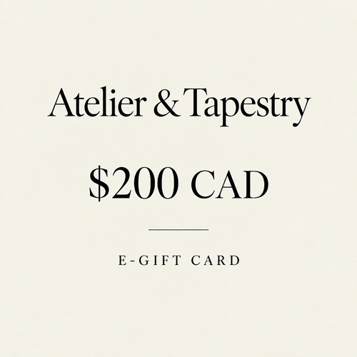 Revised Atelier & Tapestry $200 CAD e-gift card
